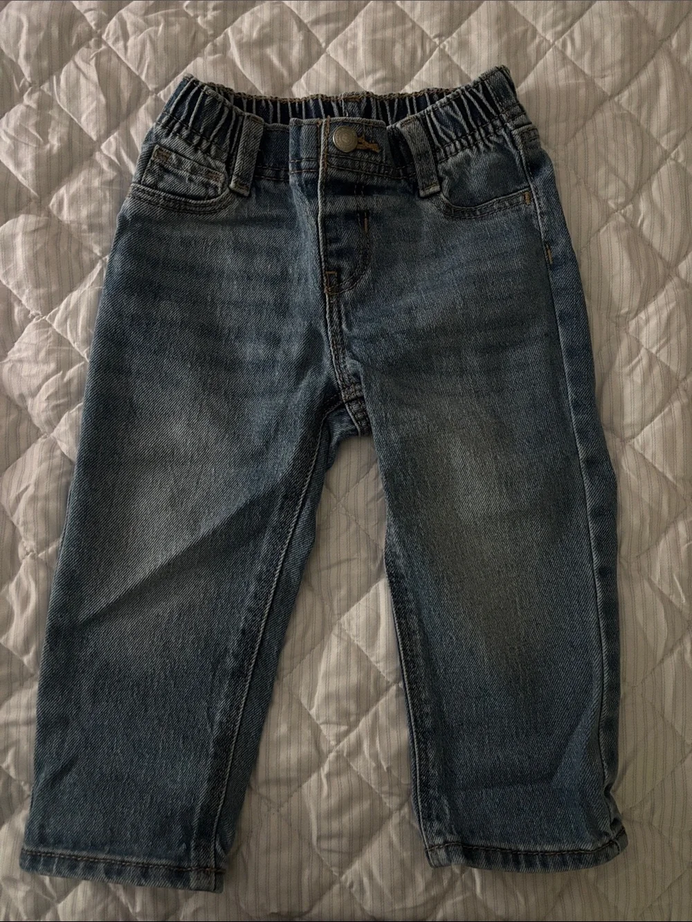 Old Navy Toddler Elastic-Waist Dark Blue Jeans